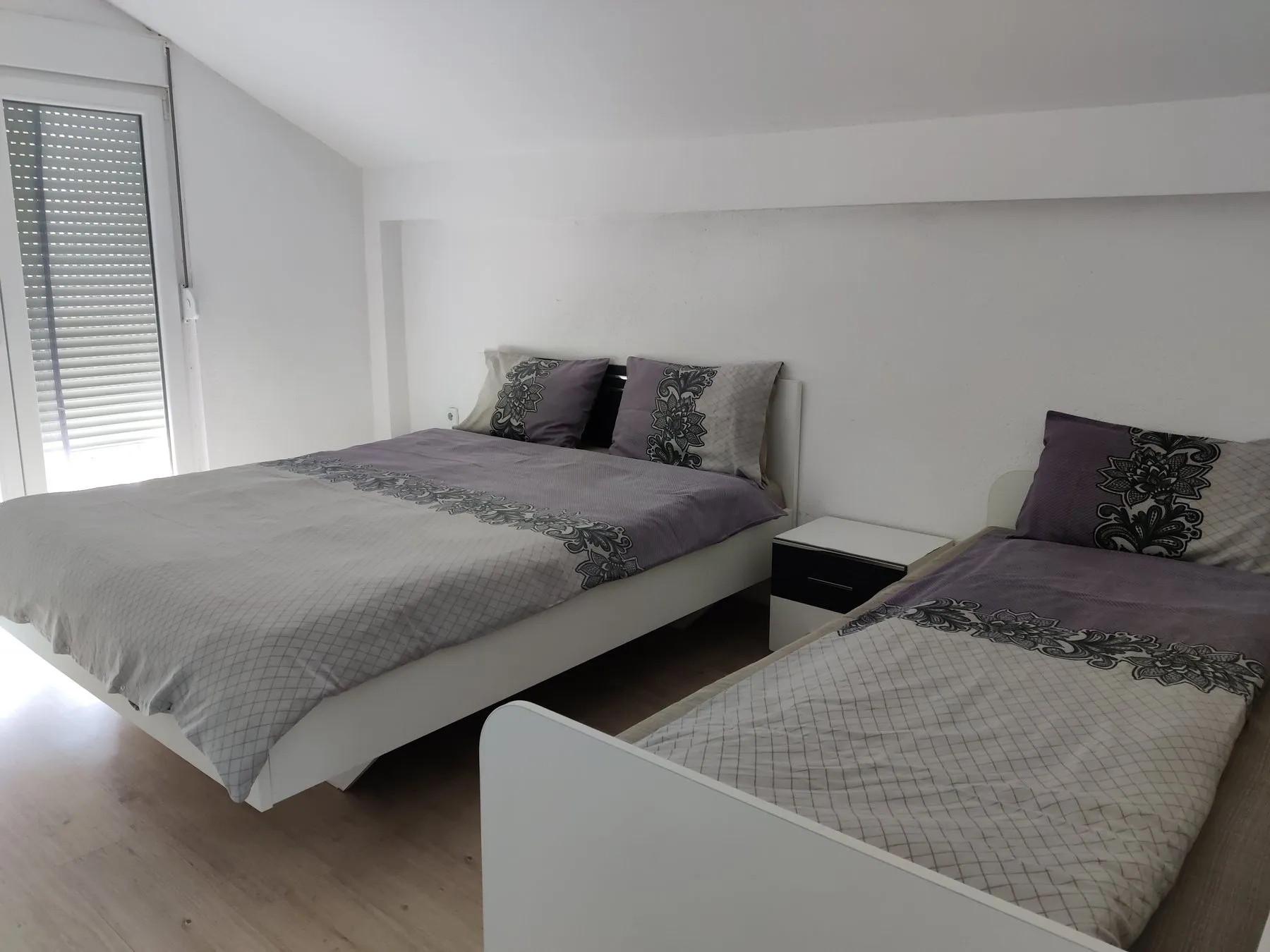 Bedroom in the Duplex Apartment with a double bed and single bed
